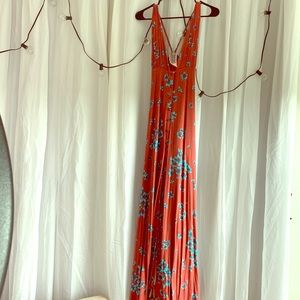 Free people floral maxi dress